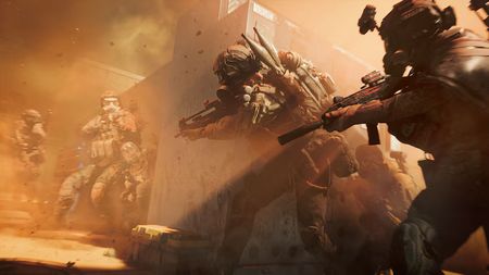 A Battlefield 6 Season 2 screenshot showing combat on a gas-filled map.