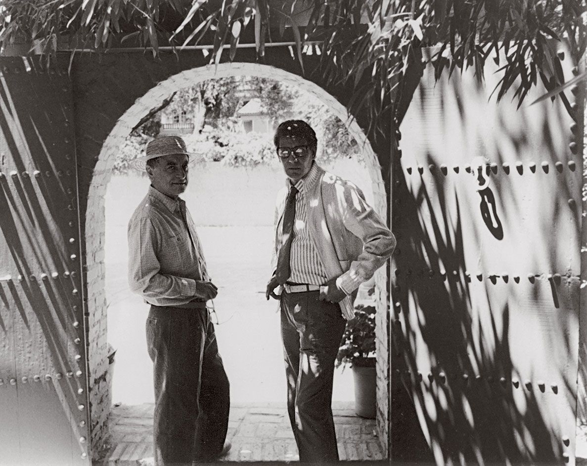 Pierre Bergé and Yves Saint Laurent portrait