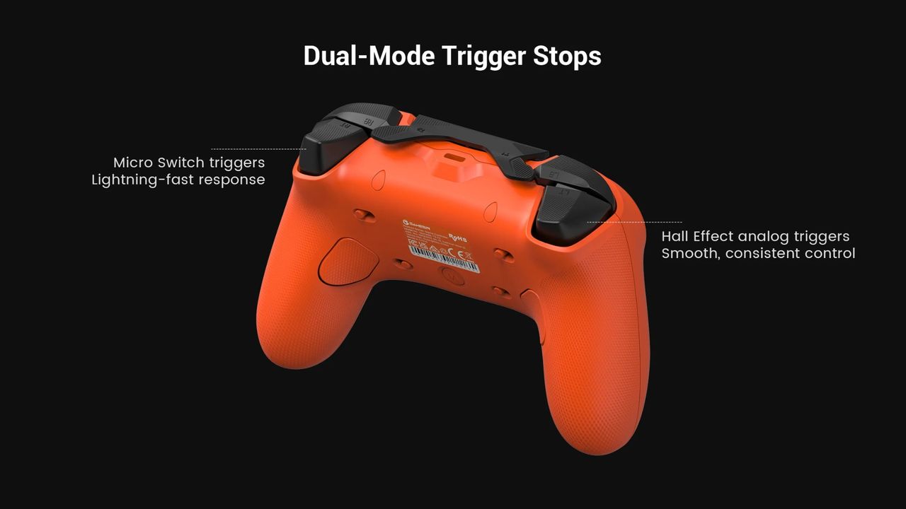 The new mappable paddles on the Tarantula Pro controller