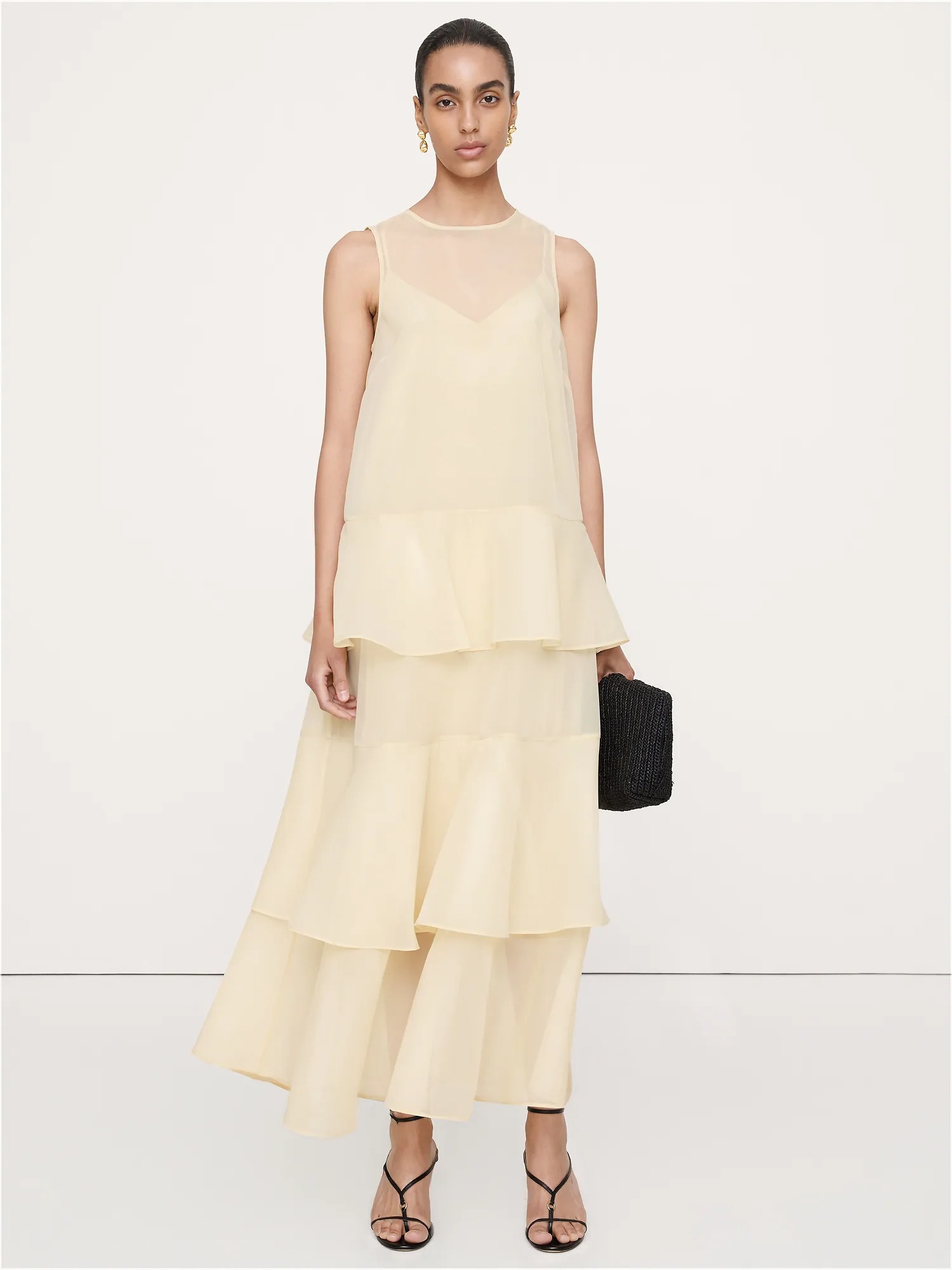 Banana Republic, Organza Tiered Maxi Dress