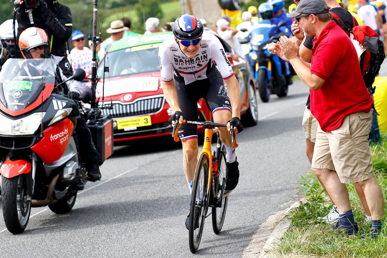 Tour de France 2021 108th Edition 7th stage Vierzon Le Creusot 2491 km 02072021 Matej Mohoric SLO Bahrain Victorious photo Luca BettiniBettiniPhoto2021