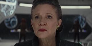 Carrie Fisher as Leia in Star Wars: The Last Jedi