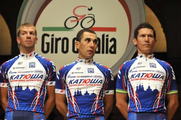 The Katusha team will support Robbie McEwen (right).