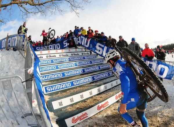 The stairs provided one of many obstacles