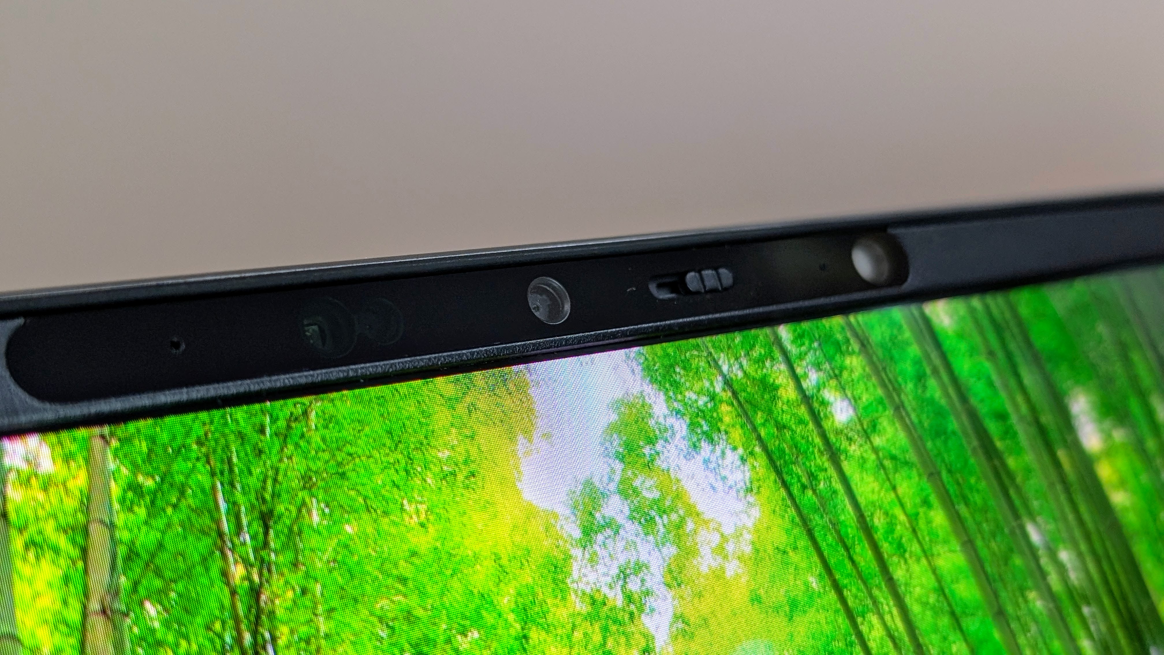 MSI Prestige 14 AI+ close up of webcam