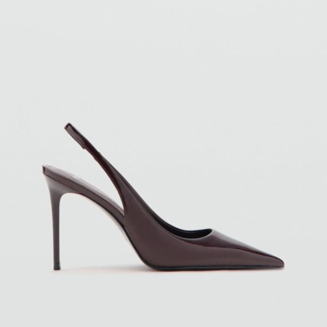 MANGO, Patent Leather Heel Shoes