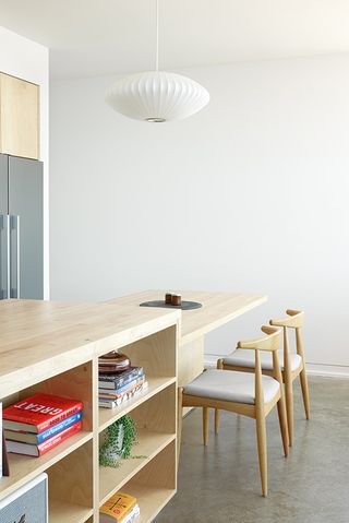 timber kitchen and dining domestic interior