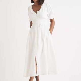 Nobody's Child white midi dress