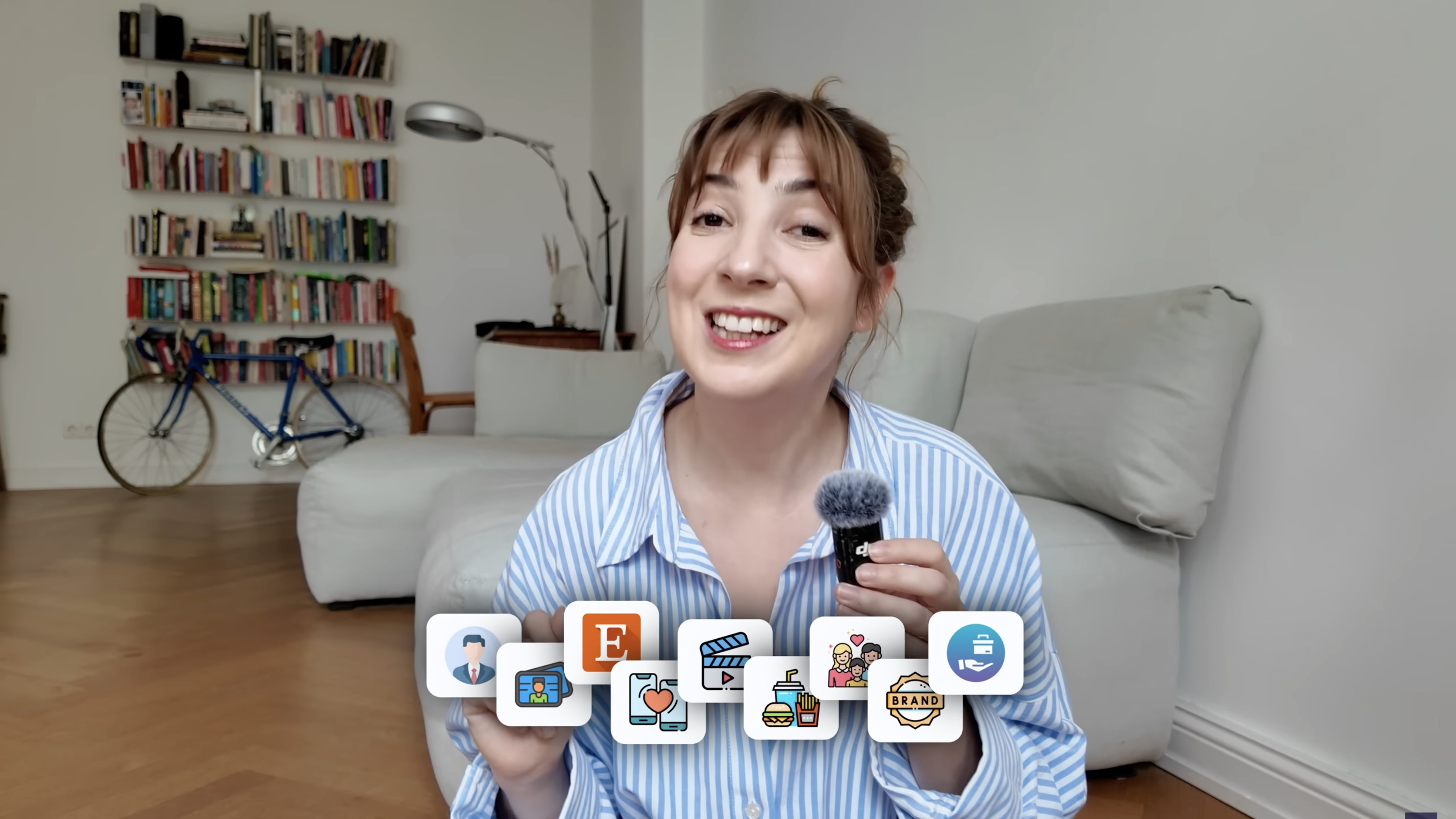 YouTuber Katja Feldmeier narrating a video on how to make money with nine photography side hustles