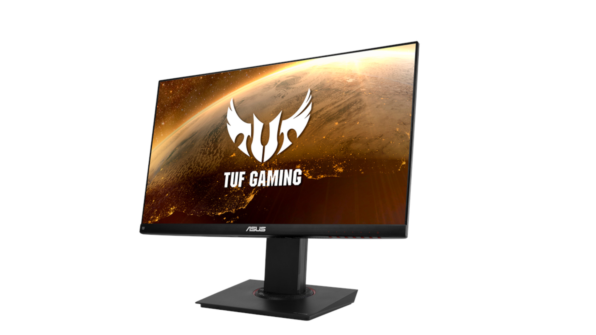 Asus TUF Gaming VG289Q монитор на белом фоне