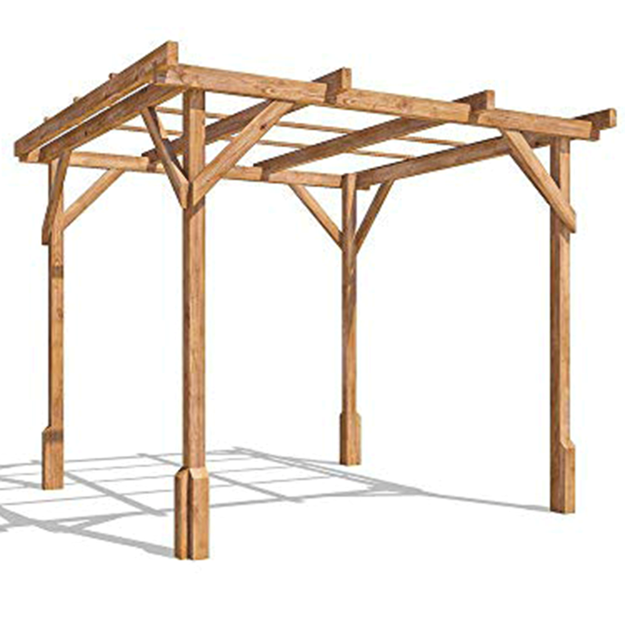 Wooden pergola