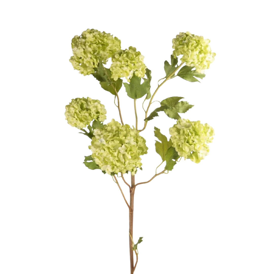 Green Snowball Fake Flowers | Nature-Inspired Faux Flowers | Afloral