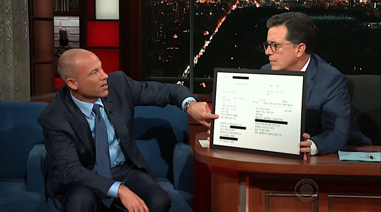 Michael Avenatti on The Late Show