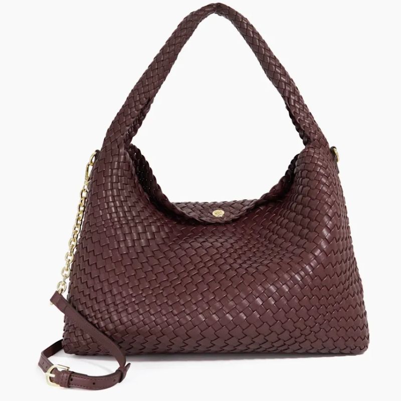 Dune London deliberate L bag in burgundy