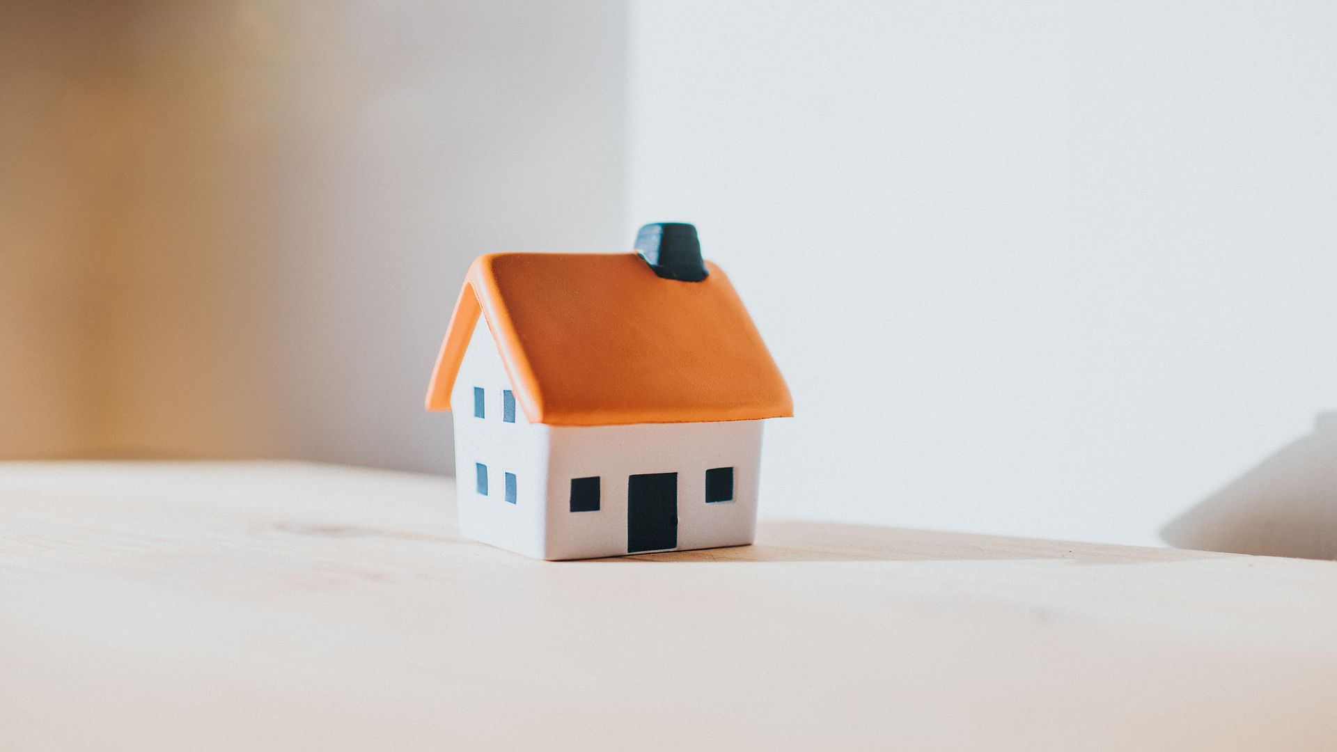 Model house on a table