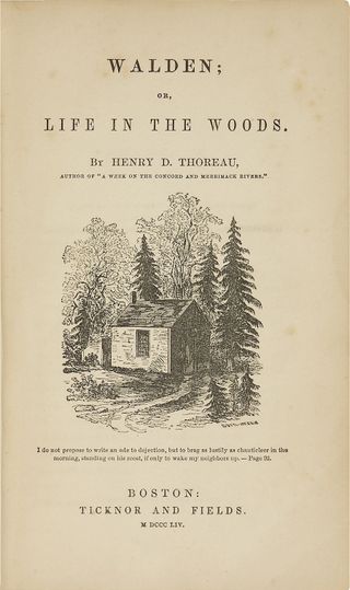 Walden: The transcendentalist treatise that filled a pond with pee.