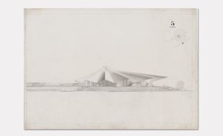An image of a drawing of a Roman Catholic Cathedral design