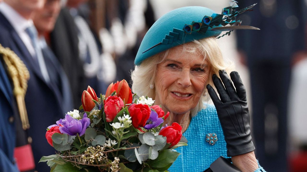 Queen Camilla&#039;s blue outfit