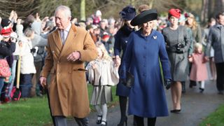 King Charles and Queen Camilla attend a Christmas Day church service 2016