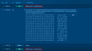 A screen grab showing XML string load and execution demonstrated in ANY.RUN’s sandbox