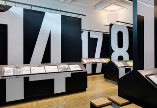 Back at the V&A, the Clore Study Area is playing host to an exhibition dedicated to the Typographic Circle's Circular Magazine. The space is designed by Pentagram partner Domenic Lippa, who has designed the magazine itself since 1999.