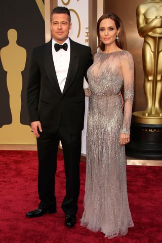 Brad Pitt and Angelina Jolie at the Oscars 2014