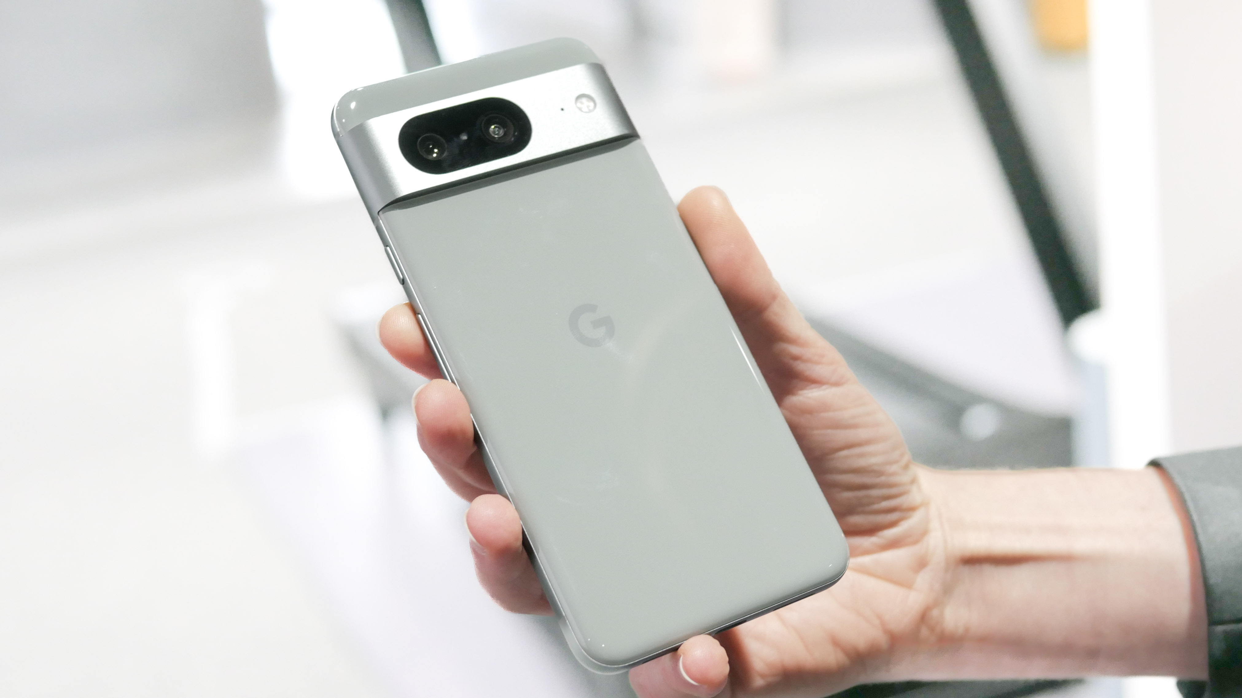 Camera appears on the back of Google Pixel 8