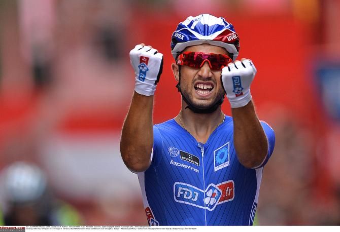 Nacer Bouhanni (FDJ.fr) takes another stage win at the Vuelta a Espa&ntilde;a