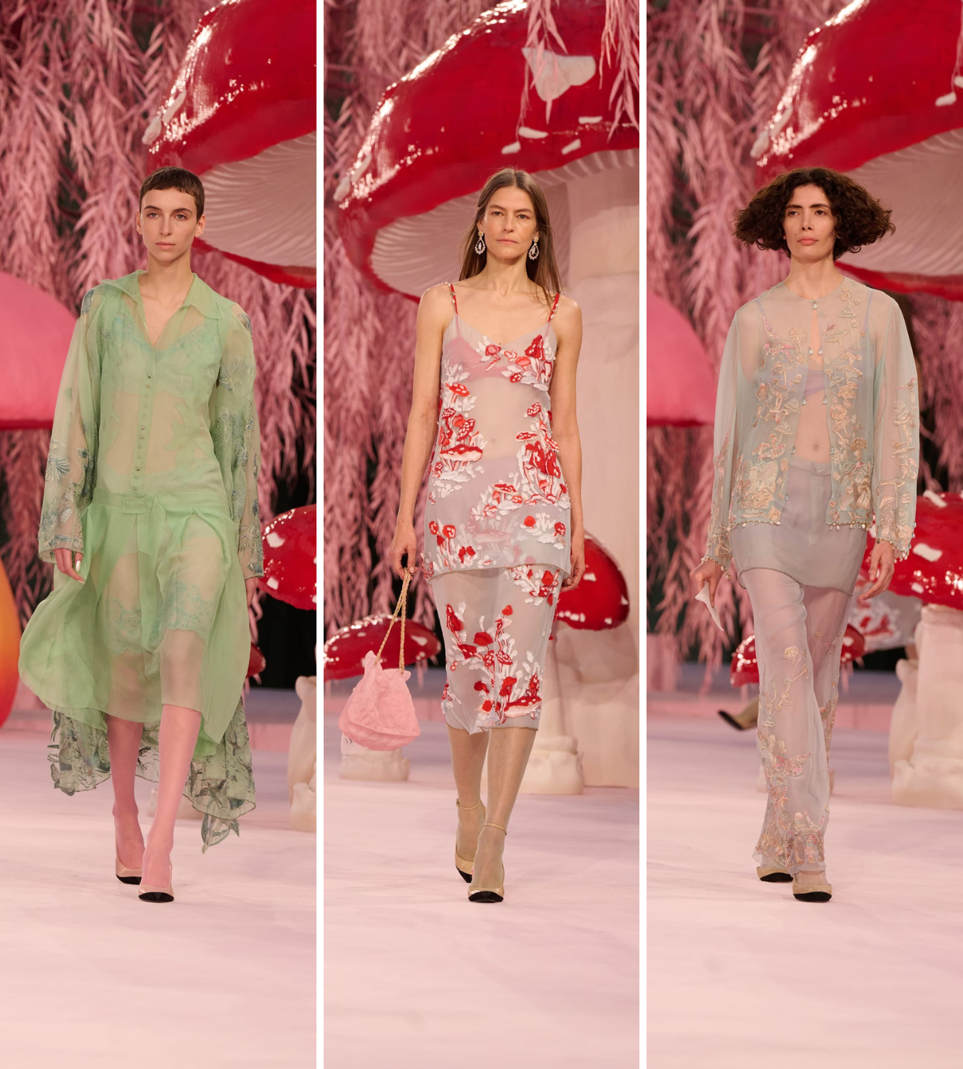 Chanel ss26 haute couture runway models