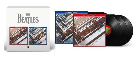 The Beatles: Red and Blue album packshot