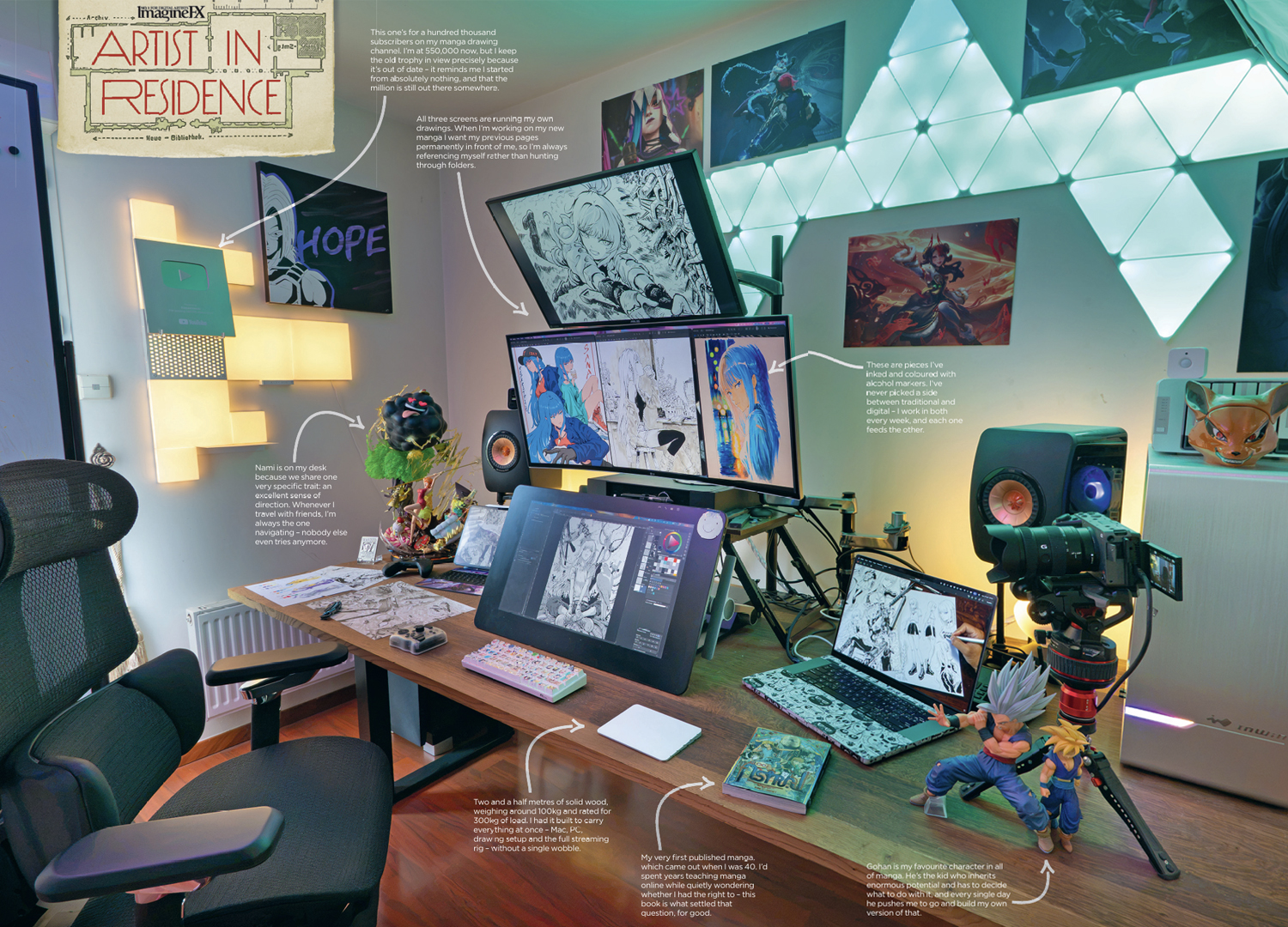 Y&amp;eacute; Wei's art studio