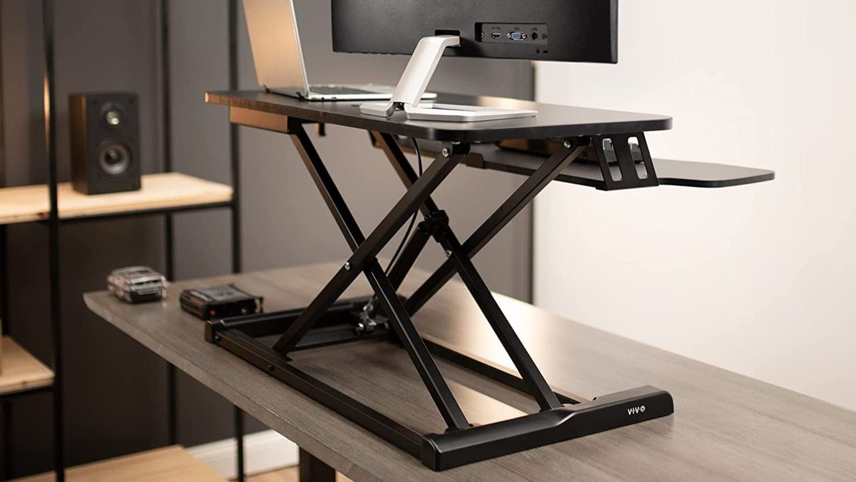 Vivio 32-inch Standing Desk Converter Setup