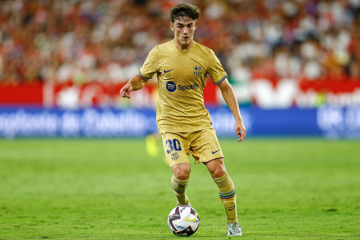 Pablo Martin Paez Gavira Gavi of FC Barcelona during the La Liga match between Sevilla FC and FC Barcelona played at Sanchez Pizjuan Stadum on Sep 3, 2022 in Sevilla, Spai