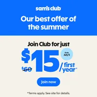 Join Sam's Club for $15