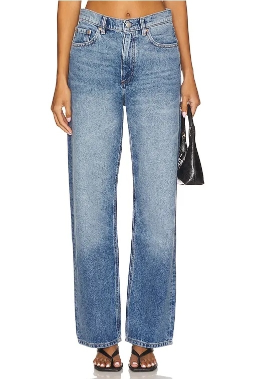 DL1961, Karmine High Rise Refined Wide Leg Jeans