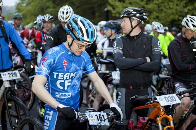 Christian Tanguy (Team CF) on the start line