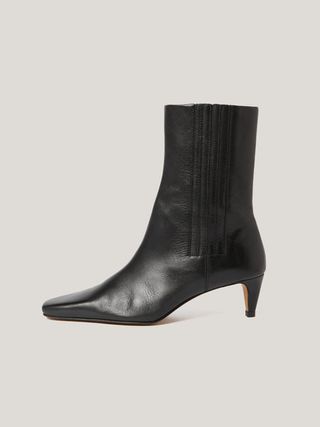 Leather Valerie Ankle Boot | Black