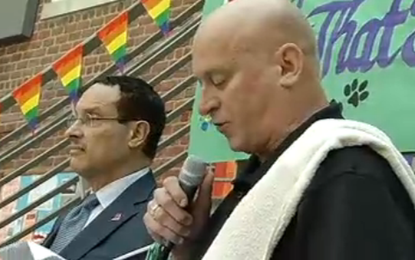 High school principal comes out to his students during a Pride Day speech
