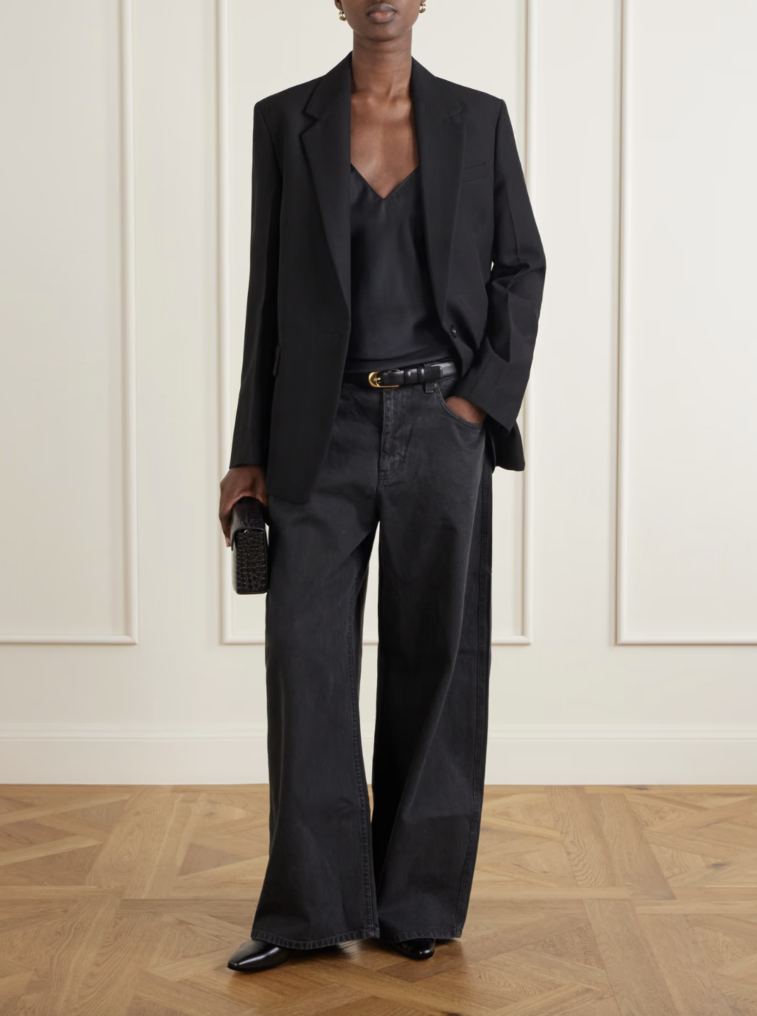 NILI LOTAN, Terese Mid-Rise Wide-Leg Jeans
