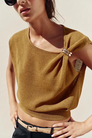Knit Trim Top