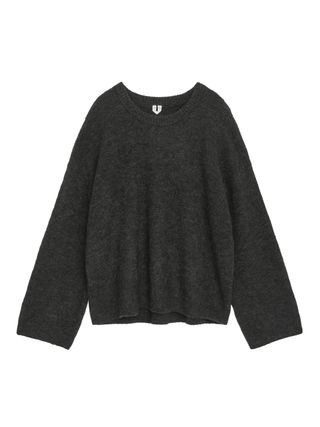 Alpaca-Wool Blend Jumper - Dark Grey - Arket Gb