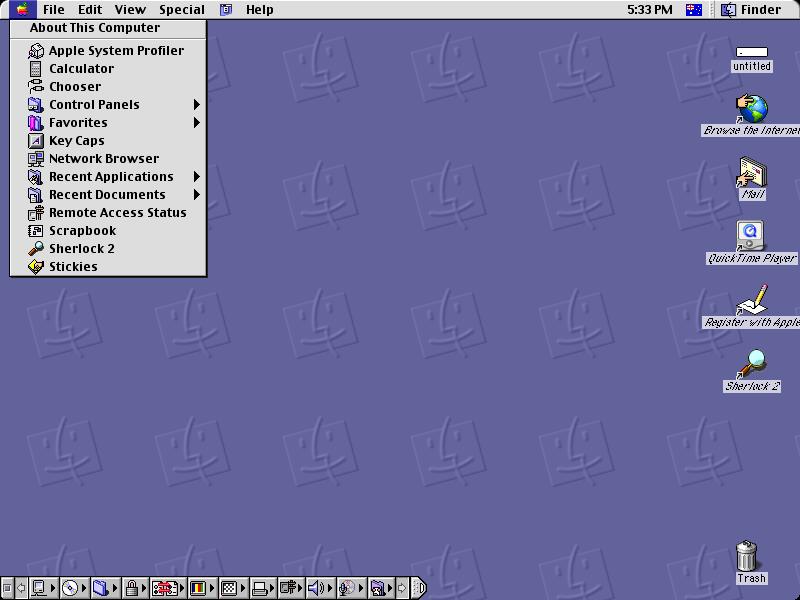 Tưởng tượng một không gian làm việc đầy màu sắc và đa dạng, những bức hình nền Mac OS 9 sẽ mang đến cho bạn trải nghiệm tuyệt vời nhất. Không chỉ làm cho màn hình desktop trở nên độc đáo, mà chúng còn giúp cho bạn thỏa sức sáng tạo.