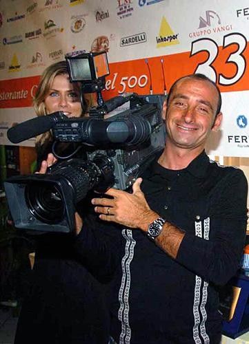Paolo Bettini is in control of the TV footage