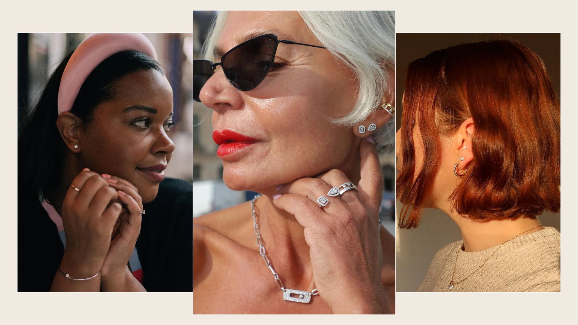 Women wear diamond earrings