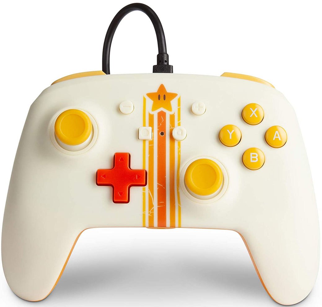 Powera Enhanced Wired Controller Nintendo Switch Mario Vintage Star