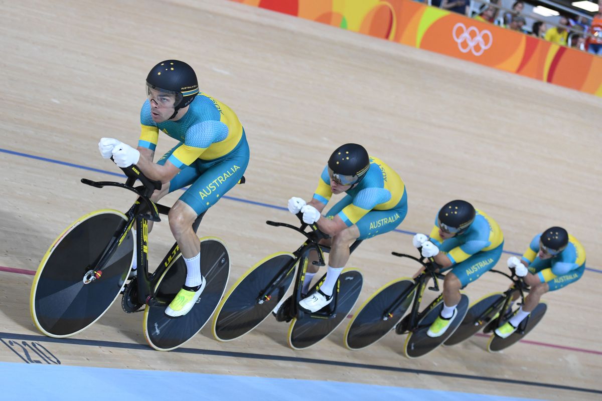 The Australian men's team pursuit team in Rio