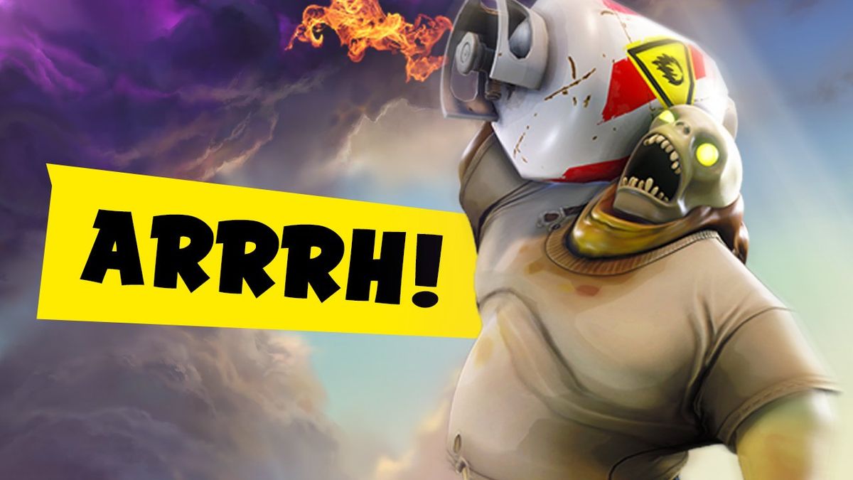 A screaming Propane Husk from Fortnite, with the caption &quot;ARRRH!&quot;