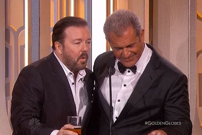 Ricky Gervais and Mel Gibson.