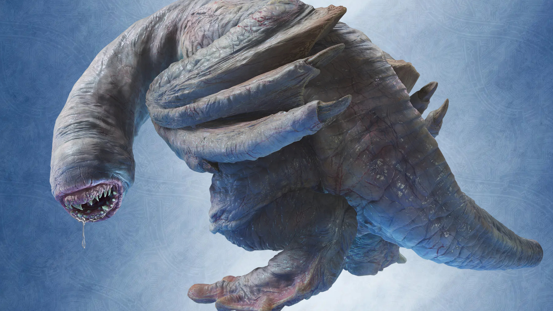 Khezu's model render in Monster Hunter Wilds: Ascendance.