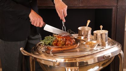 The carving trolley at Wiltons 